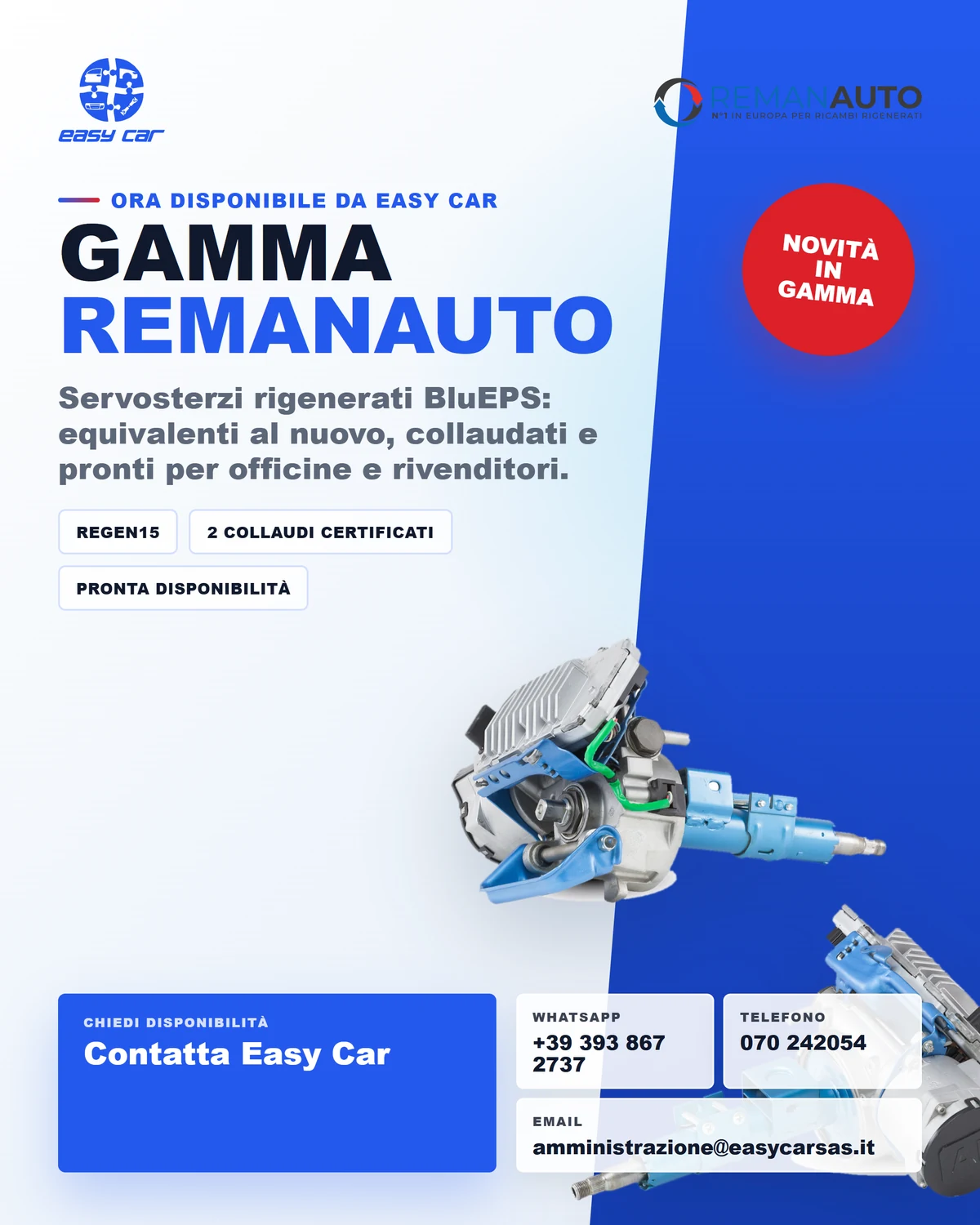 Locandina Easy Car gamma RemanAuto disponibile